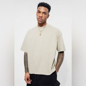 BoohooMan Oversized Boxy Extended Neck TShirt